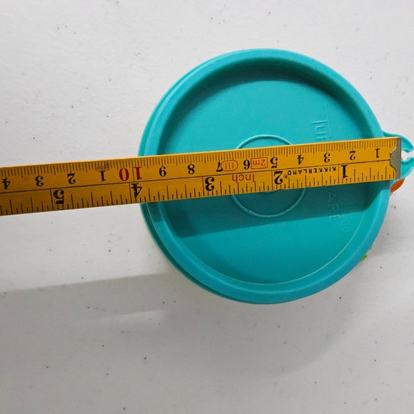 Tupperware Round Replacement Seals Lids Colorful Vintage Retro Set of 4 - Picture 7 of 8